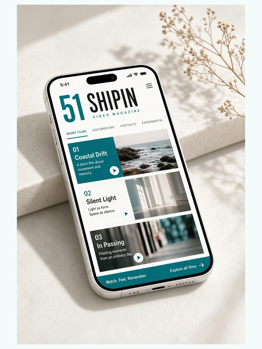51视频APP产品界面